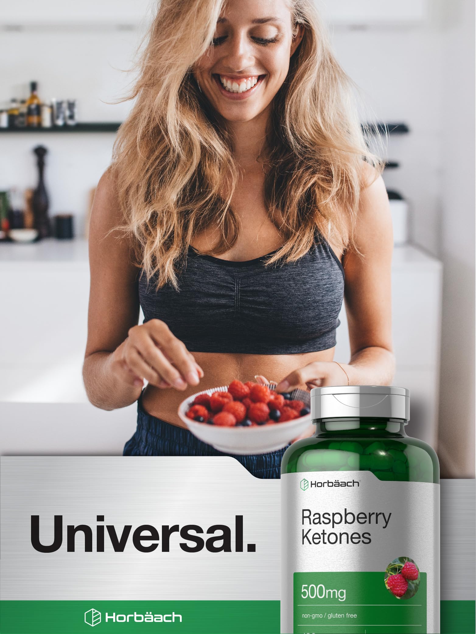 Horbäach Raspberry Ketones | 500mg | 180 Capsules | Non-GMO & Gluten Free Pills - Image 6