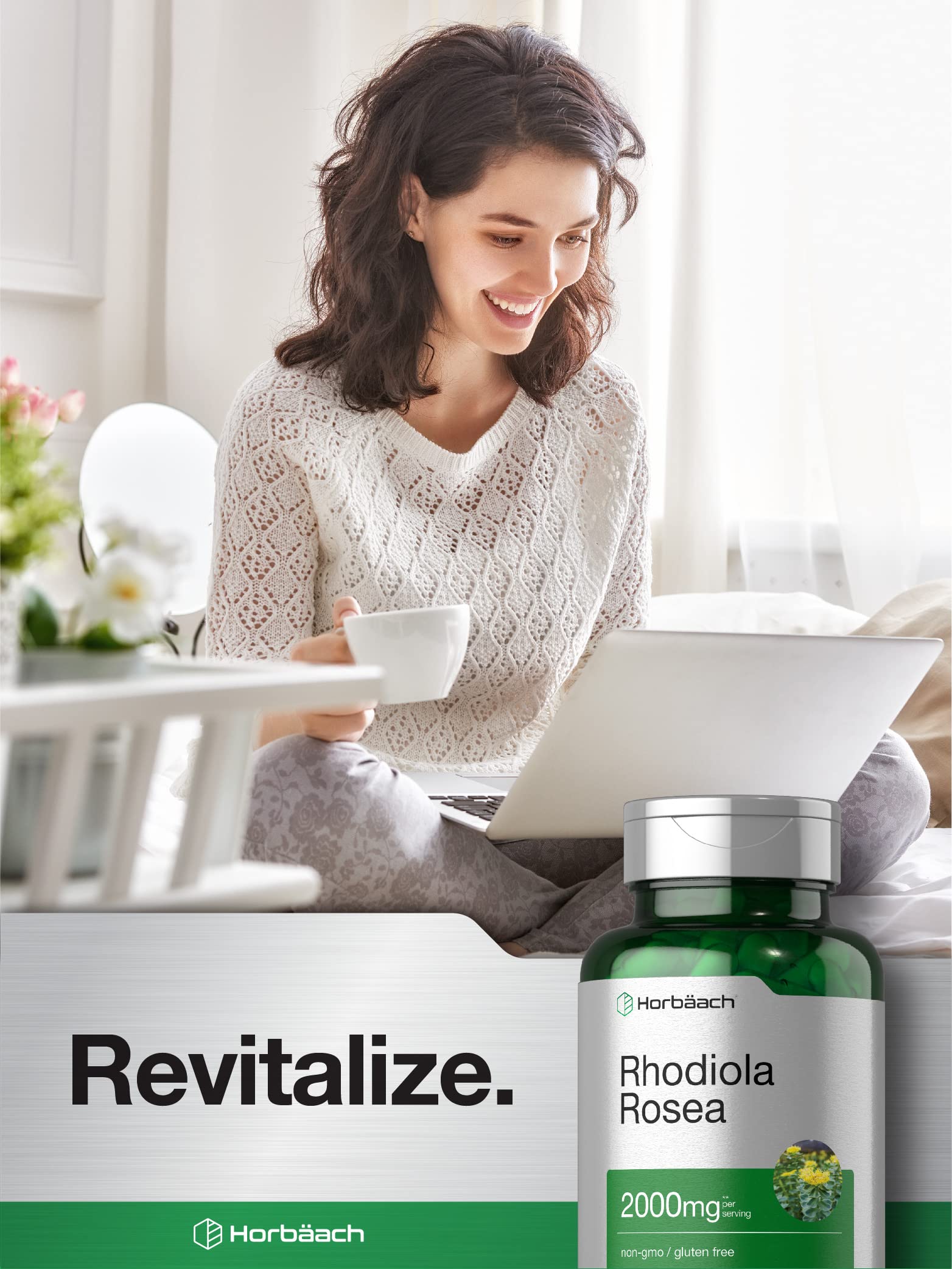 Horbäach Rhodiola Rosea Capsules | 180 Count | Non-GMO, Gluten Free Supplement - Image 6