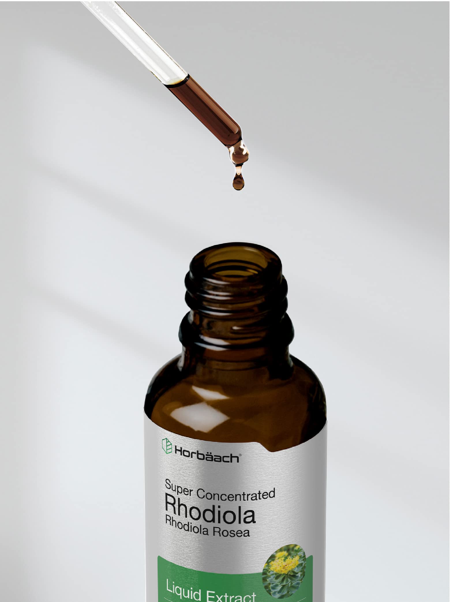 Horbäach Rhodiola Rosea Supplement Tincture | 2 fl oz | Alcohol Free Extract | Super Concentrated Root Liquid | Vegetarian, Non-GMO, Gluten Free - Image 7