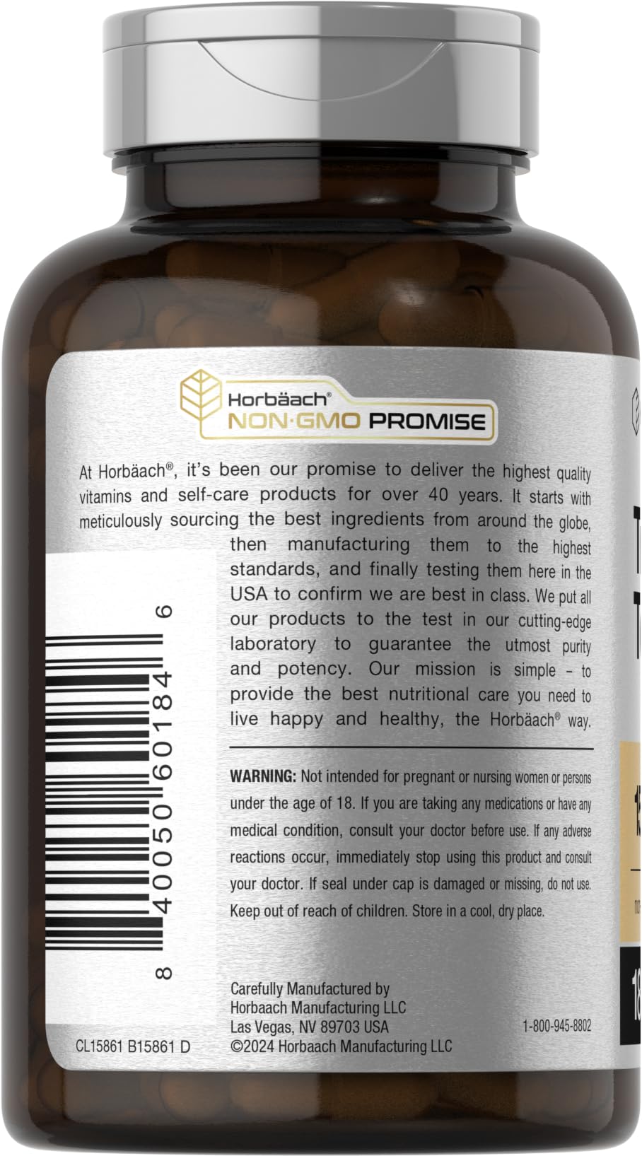Horbäach Tribulus Terrestris for Men | 180 Capsules | Maximum Strength | Non-GMO, Gluten Free Extract Supplement - Image 3