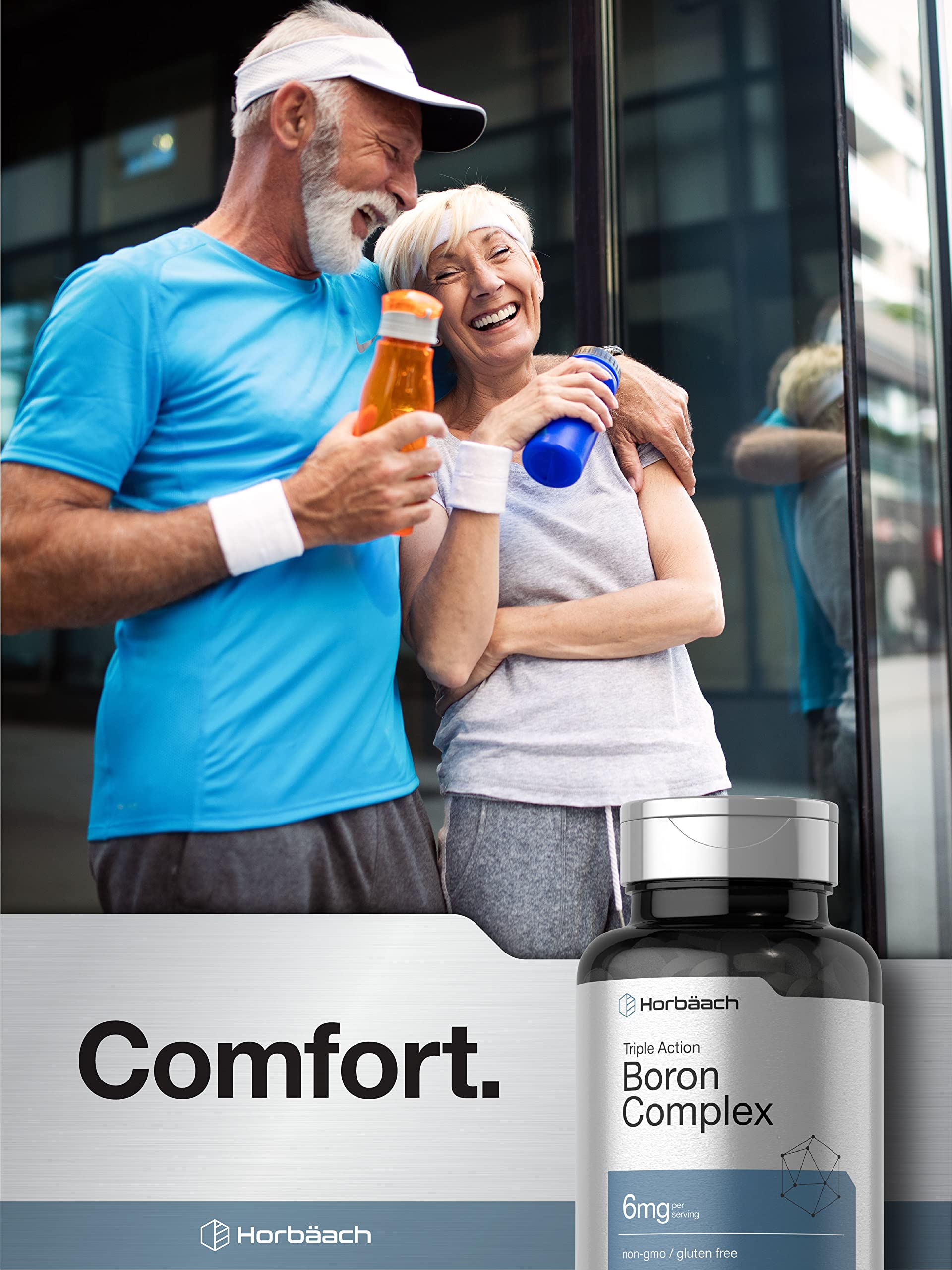 Horbäach Triple Boron Complex 6 mg Supplement | 300 Tablets | for Men and Women | Vegetarian, Non-GMO & Gluten Free | Triple Action Boron Citrate, Boron Glycinate, Boron Asparate - Image 6