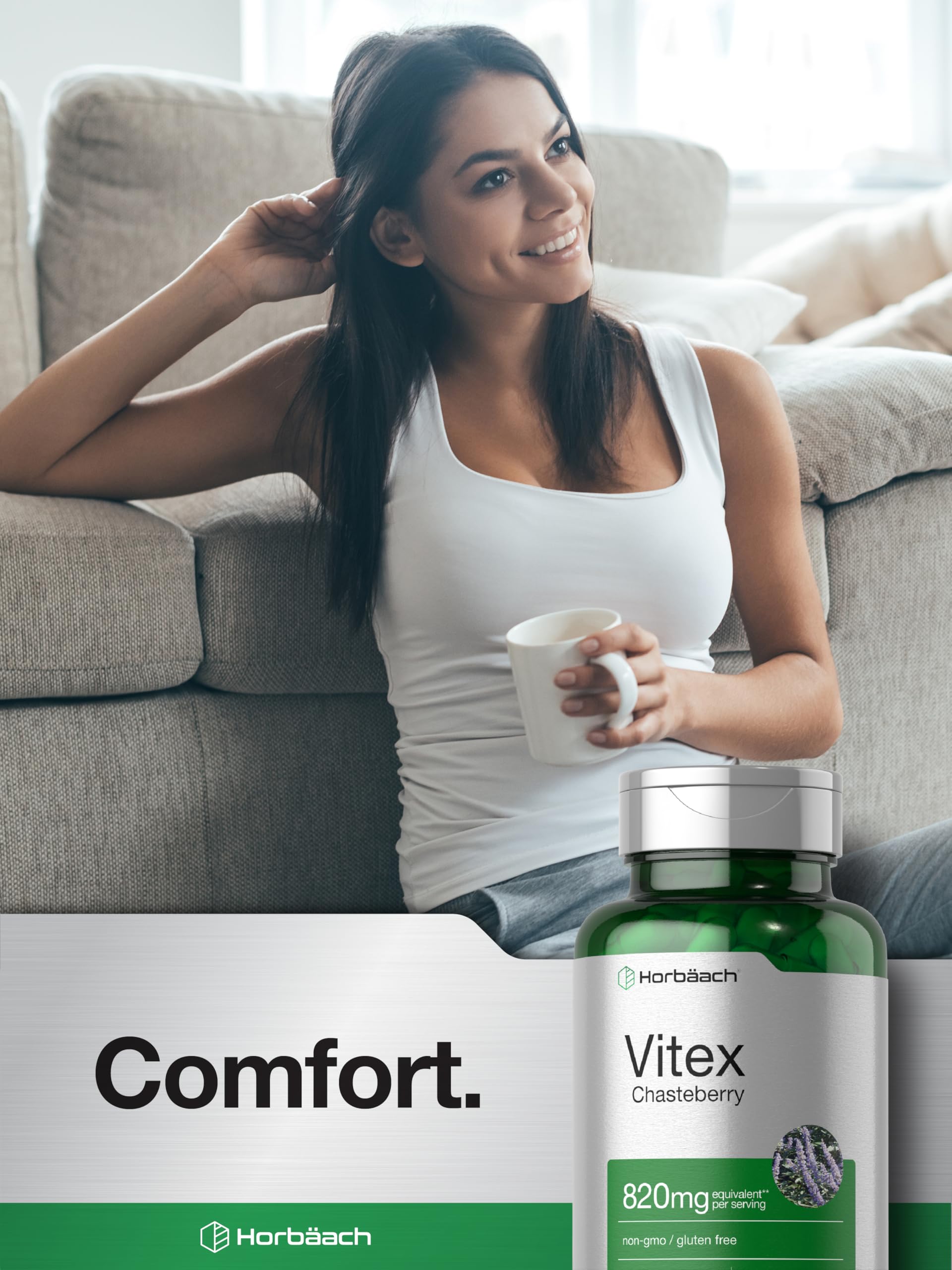 Horbäach Vitex Berry | 110 Capsules | Chasteberry Supplement for Women | Agnus-Castus Fruit | Non-GMO, Gluten Free - Image 7