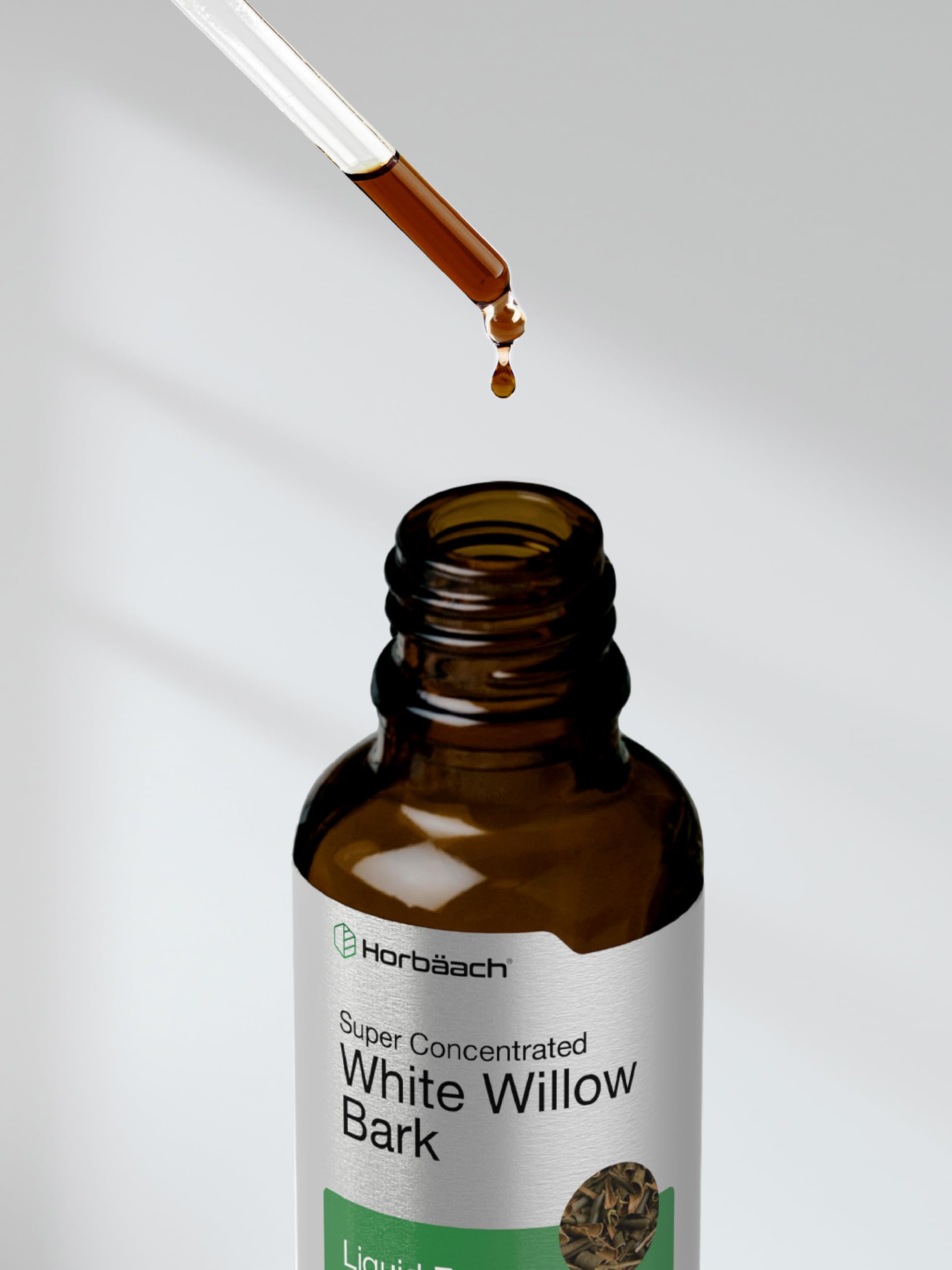 Horbäach White Willow Bark Extract Tincture | 2 Fl oz | Alcohol Free Liquid Supplement | Super Concentrated | Vegetarian, Non-GMO, Gluten Free - Image 8