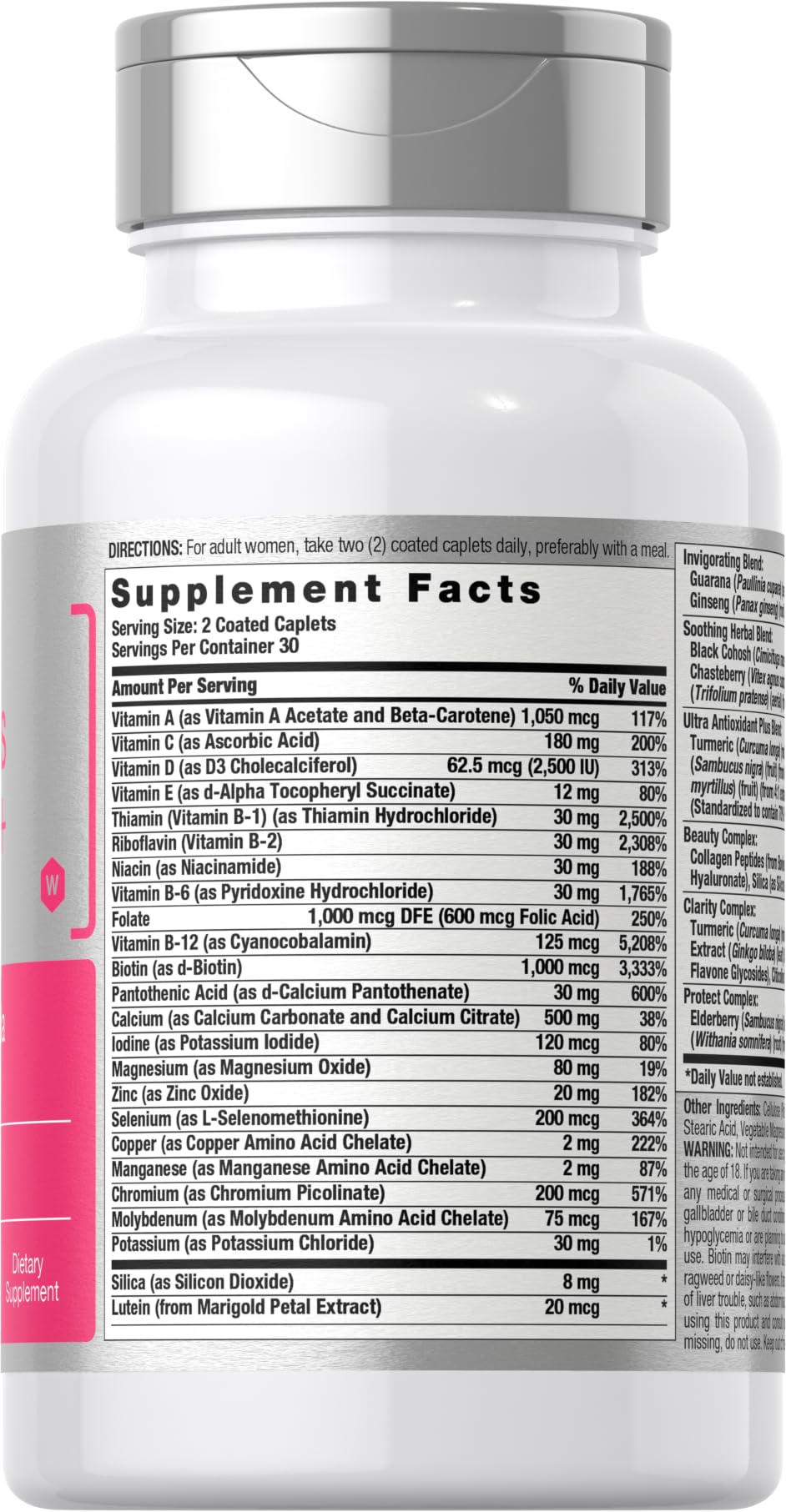 Horbäach Women's Multivitamin 50 Plus | 60 Coated Caplets | Advanced Vitamin Formula | Non-GMO & Gluten Free Supplement - Image 2
