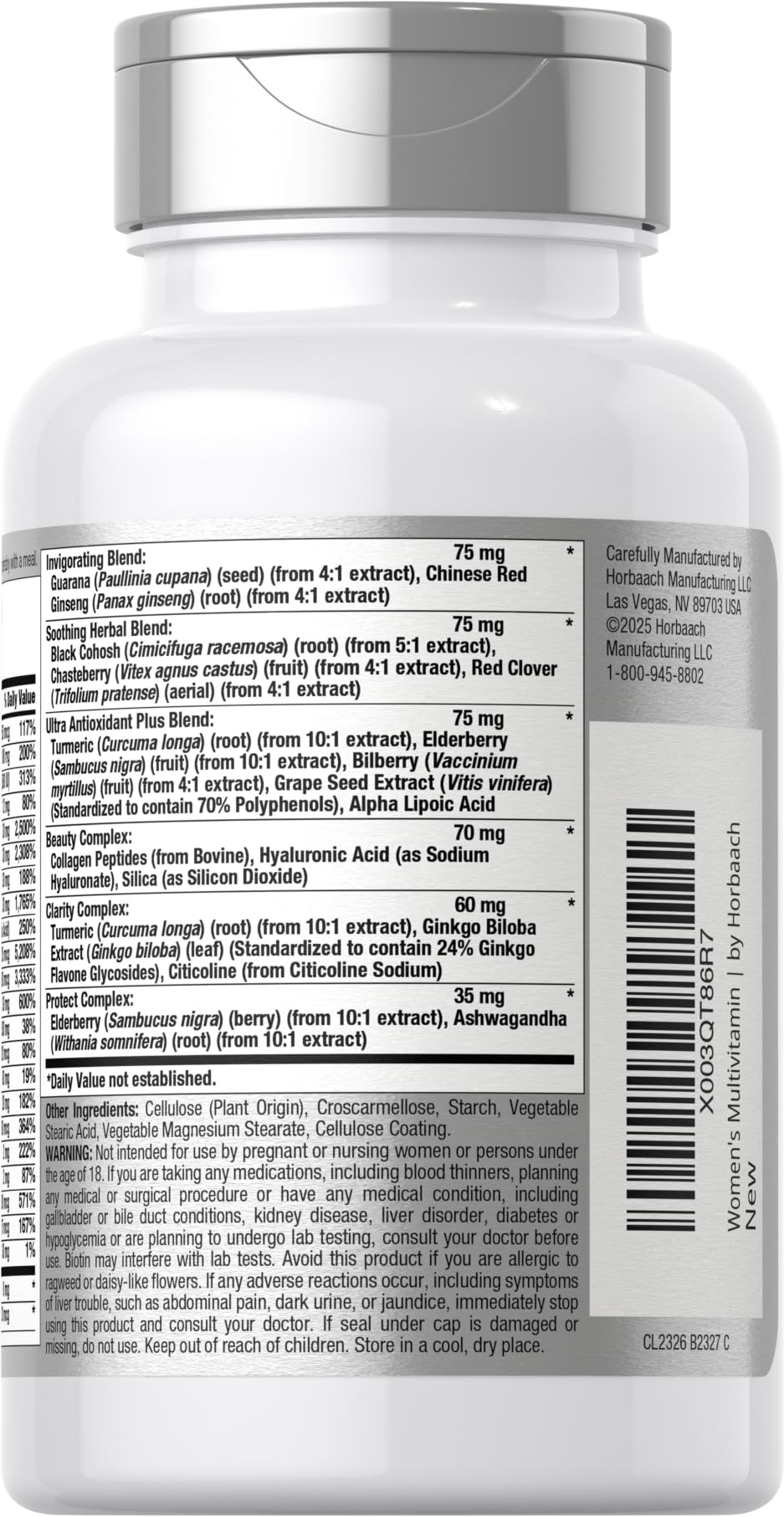 Horbäach Women's Multivitamin 50 Plus | 60 Coated Caplets | Advanced Vitamin Formula | Non-GMO & Gluten Free Supplement - Image 3