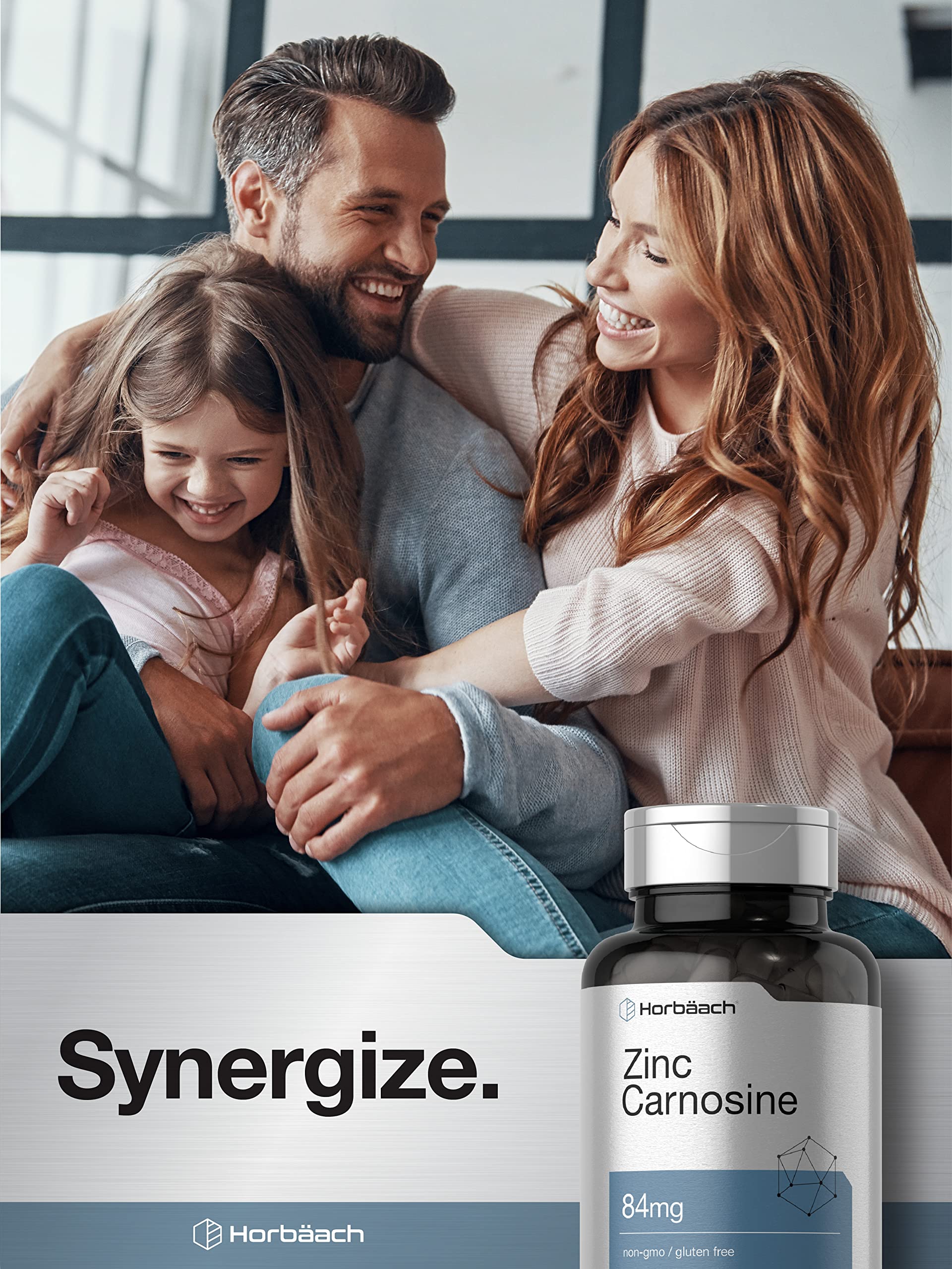Horbäach Zinc Carnosine Supplement | 84mg per Capsule | 150 Count | Non-GMO & Gluten Free - Image 6
