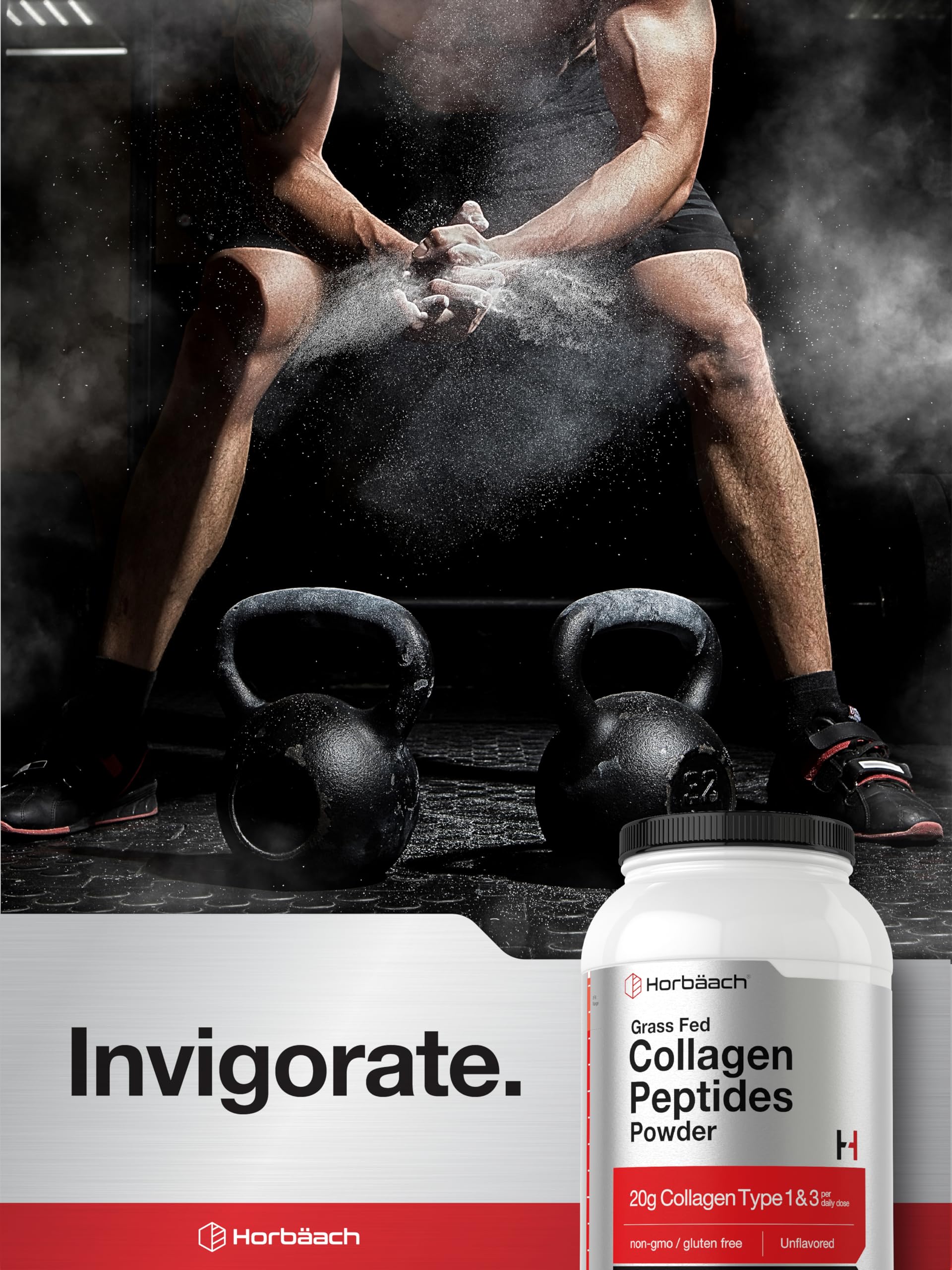 Horbaach Collagen Peptides Powder 40 oz | Unflavored | for Men & Women | Grassfed Type I & III | Non-GMO, Gluten Free Supplement - Image 7