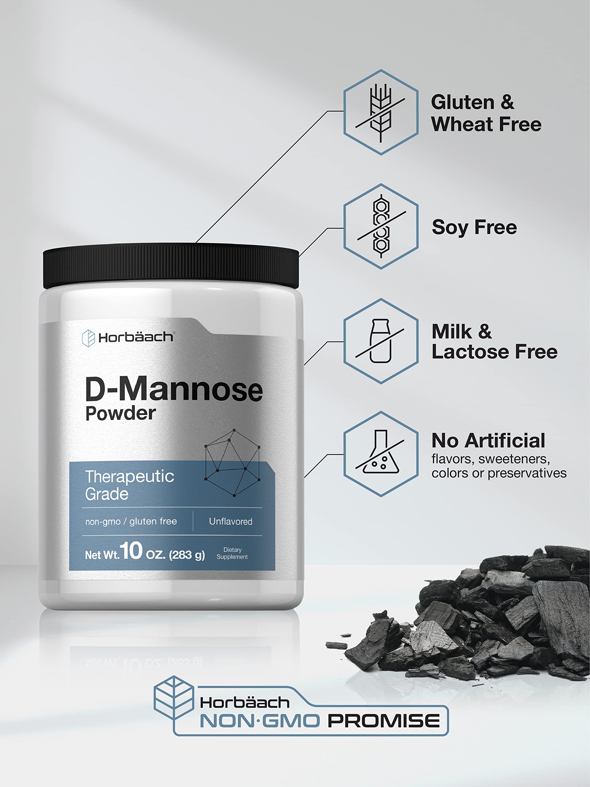 Horbaach D-Mannose Powder | 10 Oz | Supplement for Women and Men | Unflavored | Vegetarian, Non-GMO, and Gluten Free - Image 4