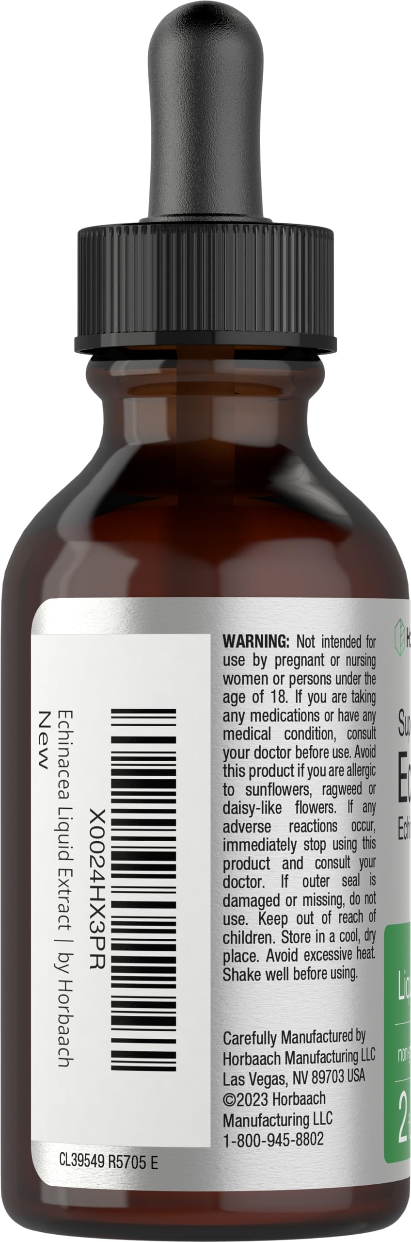 Horbaach Echinacea Drops Herb Tincture | 2 fl oz | Super Concentrated Root Extract | Alcohol Free Liquid | Vegetarian, Non-GMO & Gluten Free Supplement - Image 3