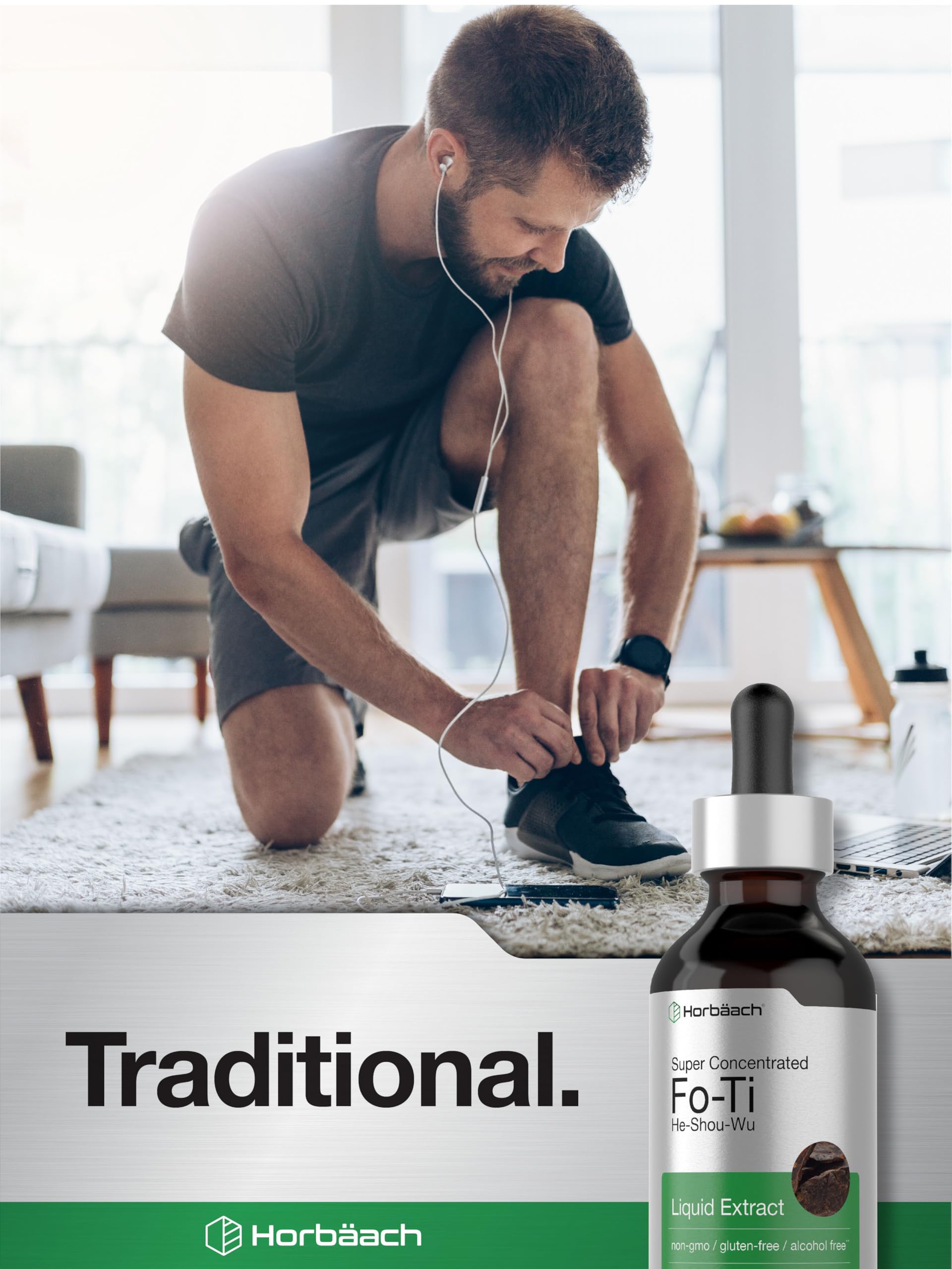 Horbaach Fo-Ti Root Alcohol Free Extract | 2 fl oz | He Shou Wu Tincture | Vegetarian, Non-GMO, Gluten Free Herbal Supplement - Image 6