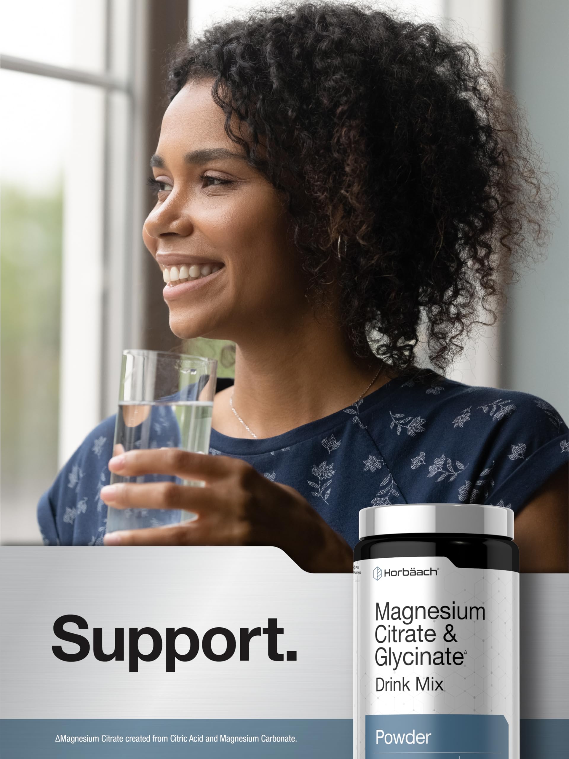 Horbaach Magnesium Citrate & Glycinate | 325 mg | 16 oz | Raspberry Lemon Flavored Drink Mix | Vegan, Non-GMO and Gluten Free - Image 6
