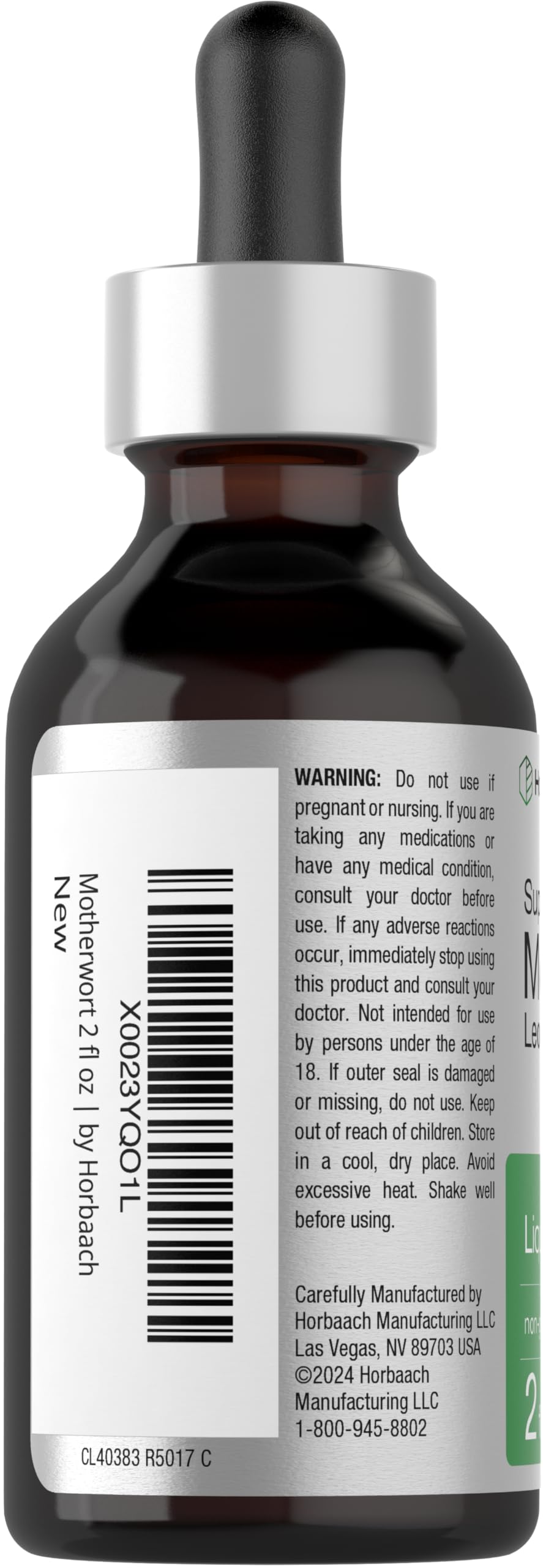 Horbaach Motherwort Herb Extract Tincture | 2 oz | Low Alcohol Liquid | Vegetarian | Leonurus Cardiaca | Non-GMO, Gluten Free - Image 3