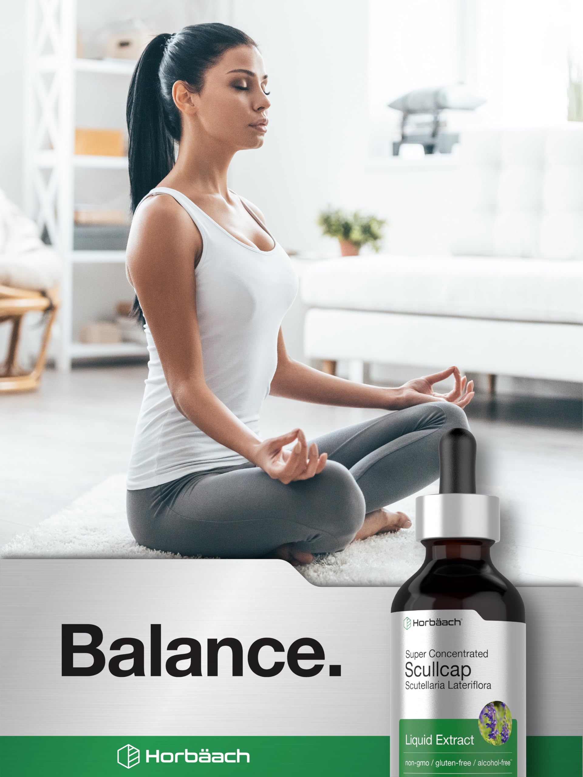 Horbaach Scullcap Herb Tincture | 2 fl oz | Liquid Extract Drops | Scutellaria Lateriflora | Alcohol Free, Vegetarian | Super Concentrated Supplement | Non-GMO & Gluten Free - Image 6