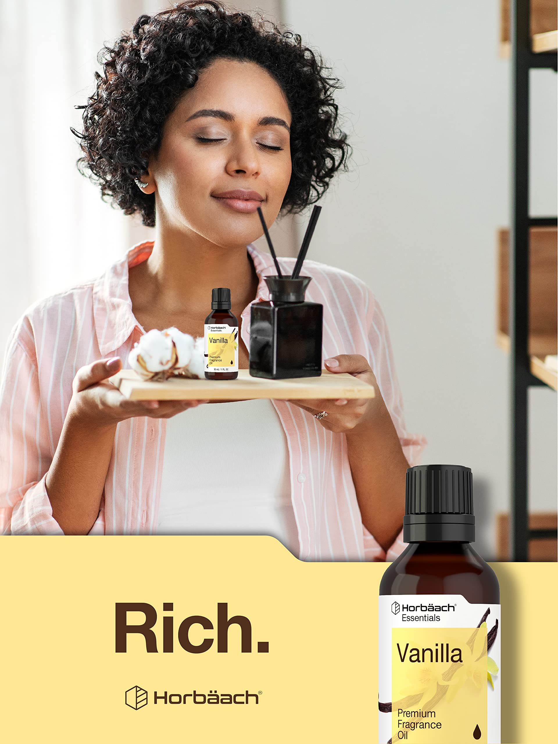 Horbaach Vanilla Fragrance Oil | 1 fl oz | for Candle, Perfume, Soap Making, Diffusers, and Aromatherapy - Image 7